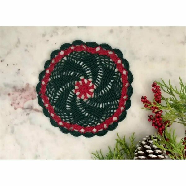 Tarifa 10 in. Color Round Crochet Doily TA3119158